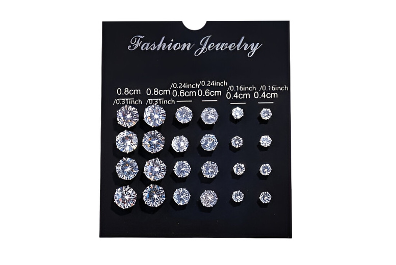 12 Pairs of Minimalist & Stylish Stud Earrings | Wowcher