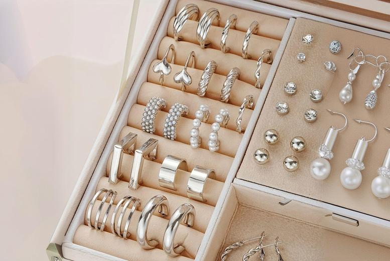 London Luxe 102-Pair Stud Earrings Set | Wowcher