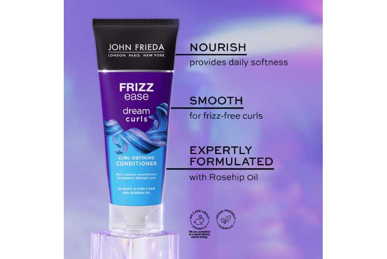 John Frieda Curl Hydration Bundle for Curly Hair – Abyssinian & Rosehip Oil, Sulphate-Free, Vegan | Wowcher