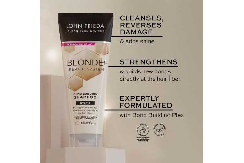 John Frieda Blonde+ Repair System Shampoo & Conditioner, 250ml | Wowcher John Frieda Blonde+ Repair System Shampoo & Conditioner, 250ml | Wowcher