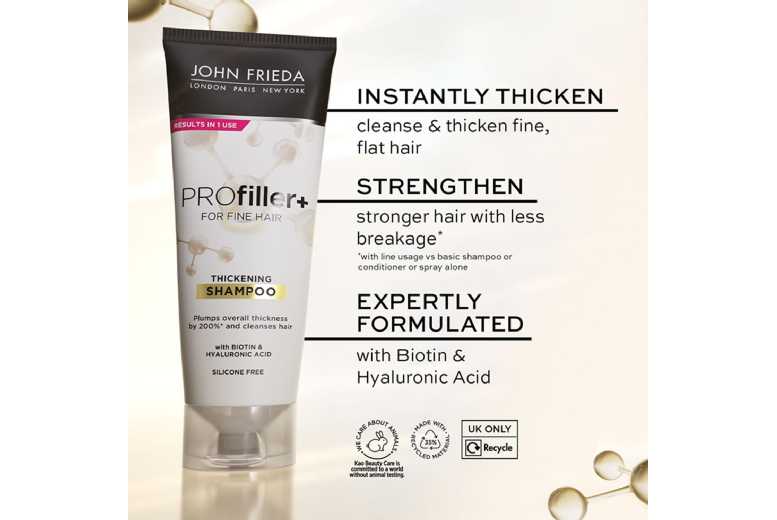 John Frieda Profiller+ Haircare Set with Biotin & Hyaluronic Acid | Wowcher
