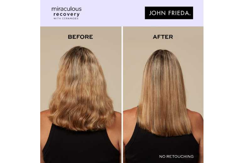 John Frieda Brazilian Sleek Keratin Shampoo & Conditioner Duo – Anti-Frizz, For Dry & Unruly Hair | Wowcher