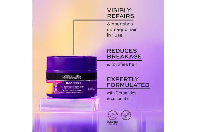 John Frieda Frizz Ease Recovery Hair Mask 250ml, 2pk – Deep Conditioning Haircare | Wowcher