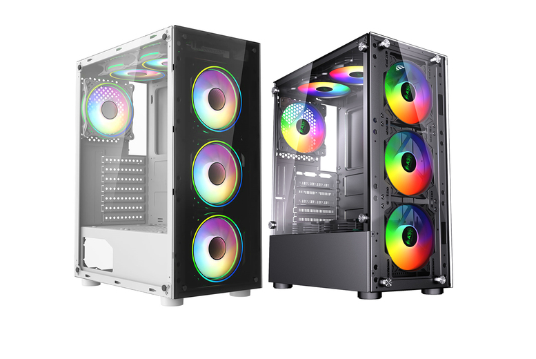 Intel Core i7 RGB Gaming PC Tower Bundle – Windows 11, Custom Storage, 6 RGB Fans, eSports Ready | Wowcher