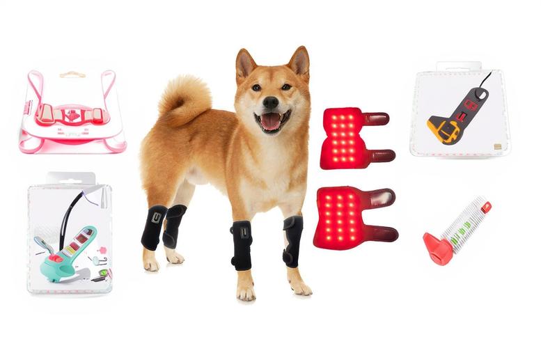 Pack of 2 EMS Pet Red Light Therapy Leg Pads | Wowcher