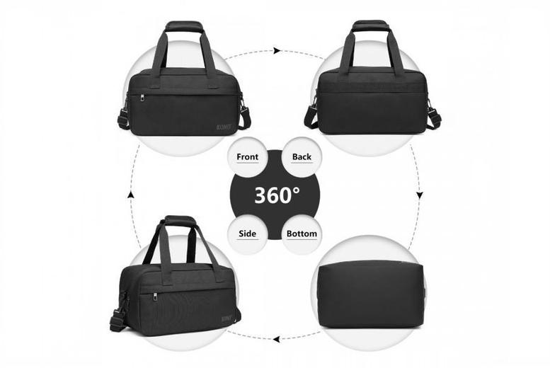 Kono Lightweight Oxford Sports Duffel Bag – Unisex Cabin Holdall & Gym Travel Bag (35cm, Multi-Compartment) | Wowcher Kono Lightweight Oxford Sports Duffel Bag – Unisex Cabin Holdall & Gym Travel Bag (35cm, Multi-Compartment) | Wowcher