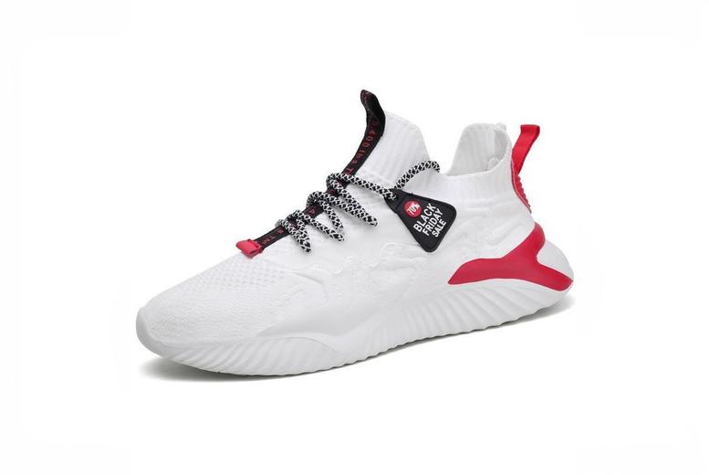 Beige Men’s Mesh Breathable Casual Trainers – Lightweight Sport Sneakers (6 UK Sizes, 3 Colours) | Wowcher