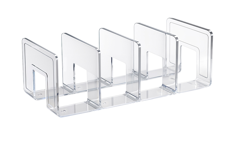 Transparent Acrylic Stackable Closet Organiser - Minimalist Modular Shelf Divider | Wowcher