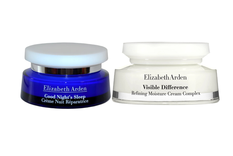 Elizabeth Arden Visible Difference Retinol & Hydration Cream Duo – Day & Night Moisturiser Set for All Skin Types | Wowcher