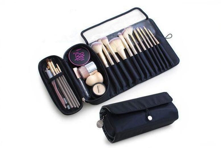 Folding Makeup Brush Storage Bag | Wowcher