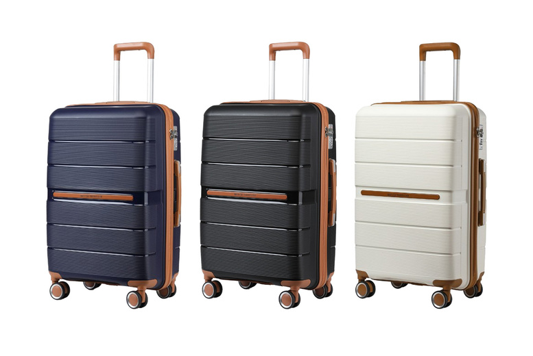 British Traveller 24-Inch Durable Hardshell Suitcase with TSA Lock | Wowcher