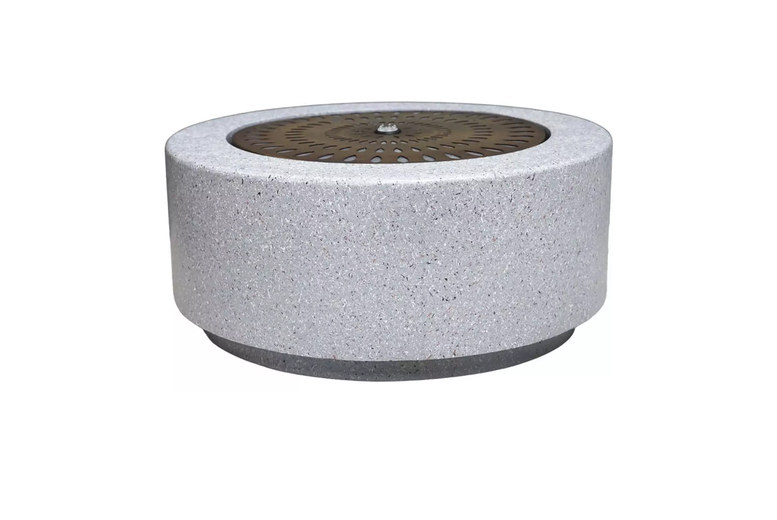 Ivyline Solis Large Garden Water Feature with Light Display – Terrazzo & Brass Effect Ivyline Solis Large Garden Water Feature with Light Display – Terrazzo & Brass Effect