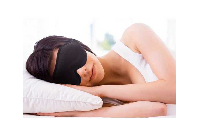3D Contoured Blackout Sleep Eye Mask – Ergonomic Beauty Tool for Restful Sleep & Eye Comfort | Wowcher
