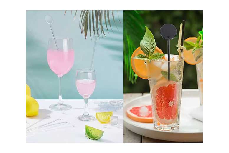 80Pcs Plastic Disc Twizzlers Stirrer Sticks | Wowcher