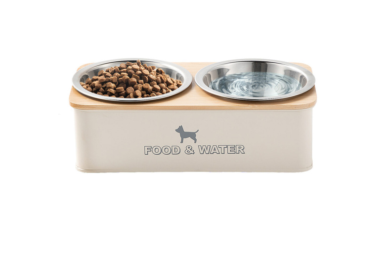 Raised Pet Food & Water Station - Dog Double Diner - Small or Large | Wowcher