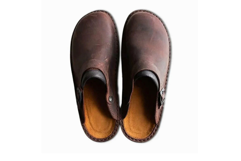 Men’s Faux Leather Slip-On Clogs – Birkenstock , Smart-Casual Comfort Footwear | Wowcher