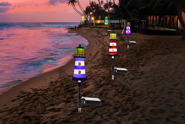 Solar LED Path Lights – Weatherproof Colour-Changing Outdoor Lighting, IP65, No Wiring | Wowcher
