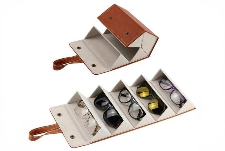 3-Slot or 5-Slot Portable Sunglasses Organiser Case – Black or Brown! | Wowcher 3-Slot or 5-Slot Portable Sunglasses Organiser Case – Black or Brown! | Wowcher