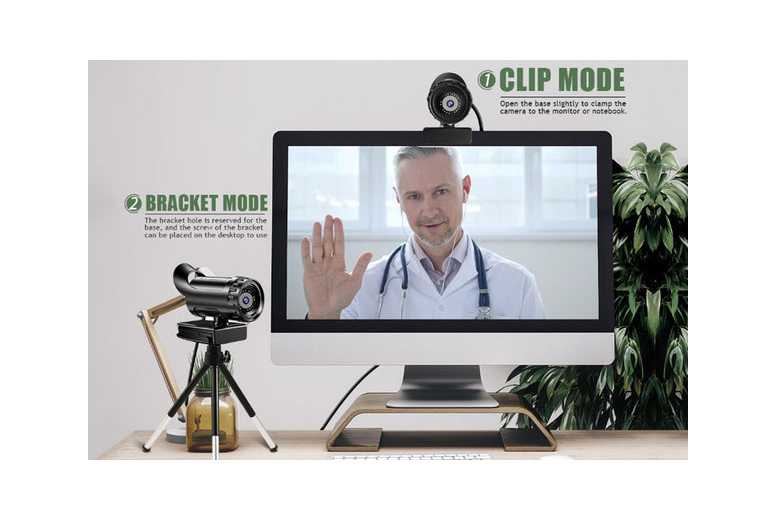 2K 1080P HD Webcam with Microphone and Tripod | Wowcher