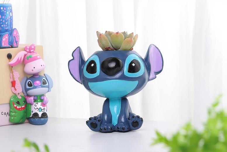 Stitch- Resin Planter for Succulents & Small Houseplants | Wowcher