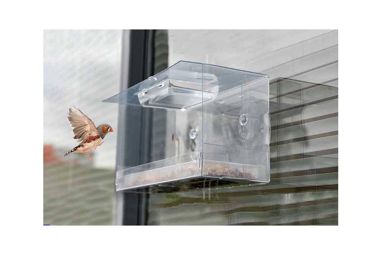 Window-Mounted Acrylic Bird Feeder – Wildlife-Friendly, Weatherproof & Easy Clean | Wowcher