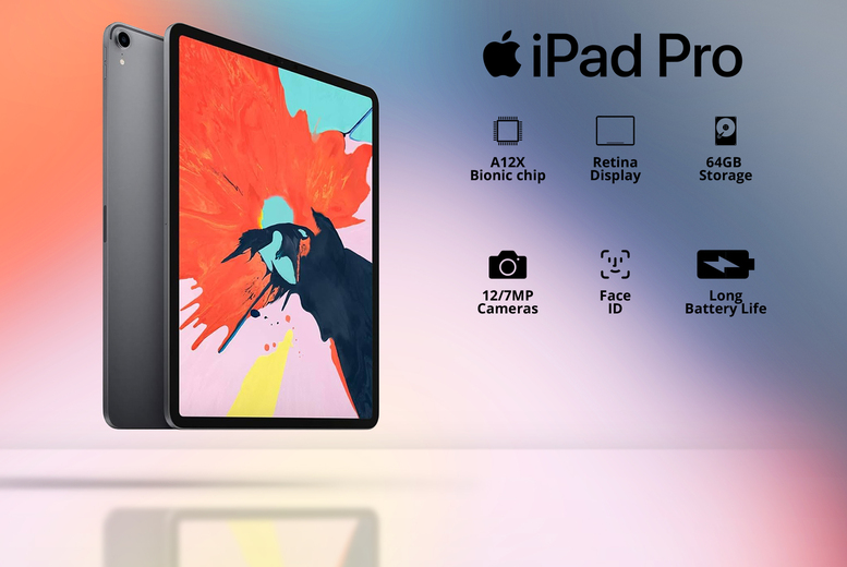 Apple iPad Pro 12.9-inch 64GB 3rd Gen (2018, Black) - Wowcher