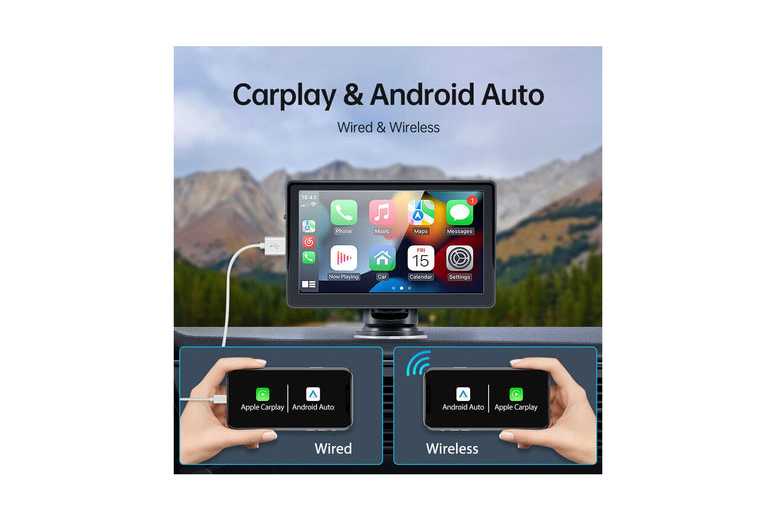 7-Inch Modern Wireless CarPlay Decorative Display with AHD Camera – Sleek Glass Touchscreen, Versatile Home Decor, Smart Tech | Wowcher