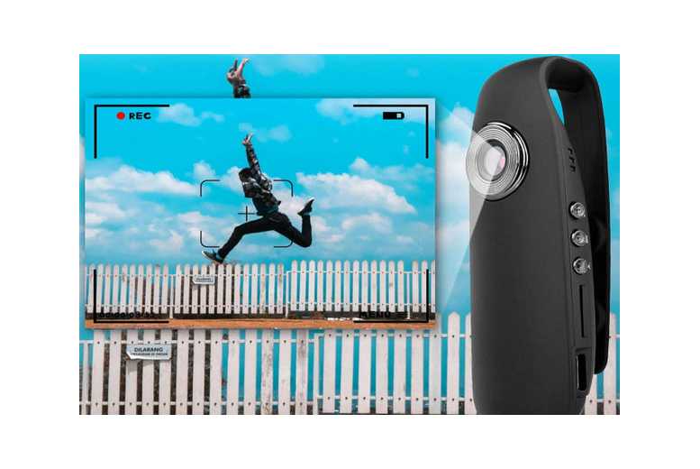 1080P Mini Body Camera with Clip and 32GB Memory Card | Wowcher