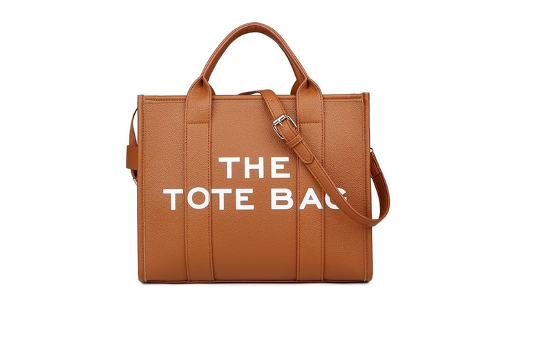 Unisex Blue Designer  Alphabet & Jelly PVC Tote Bag – Versatile Everyday Handbag, Spacious & Lightweight | Wowcher