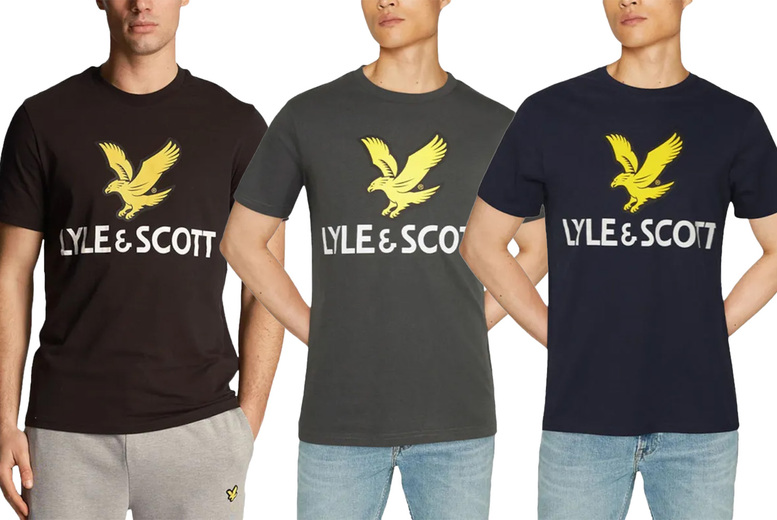 Lyle & Scott 100% Cotton Graphic T-Shirt – Classic Crew Neck, Breathable, Iconic Style | Wowcher