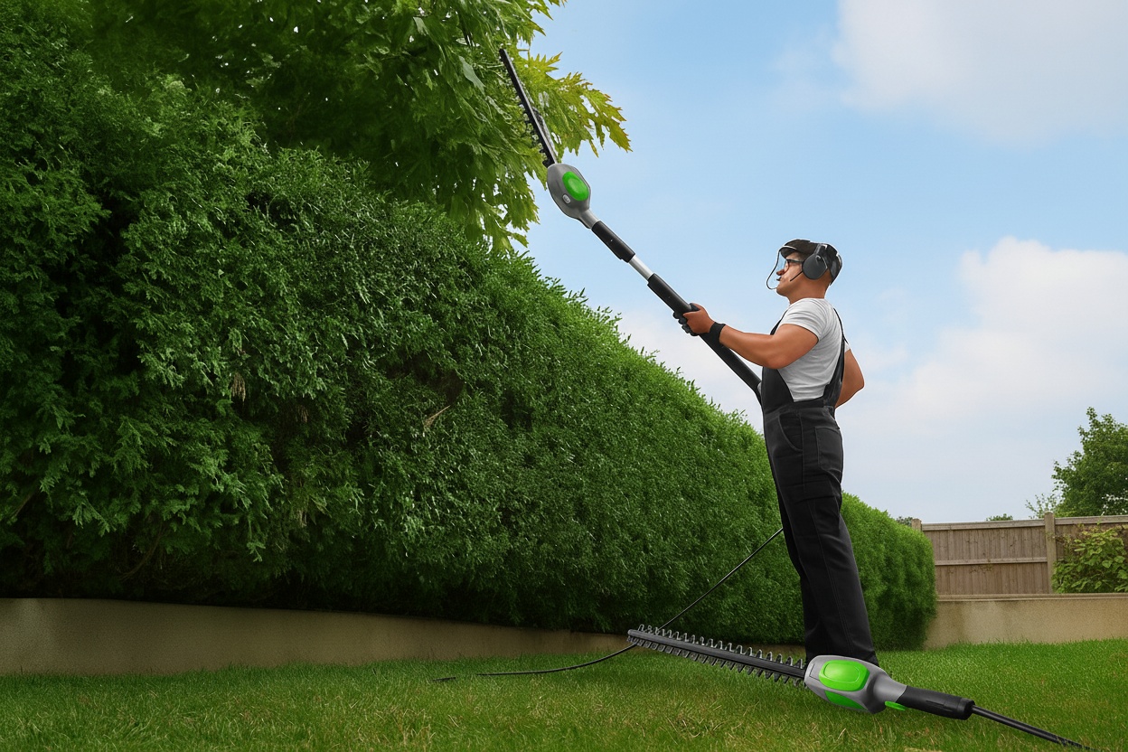 Gracious Gardens 550W Telescopic Pole Hedge Trimmer | Wowcher