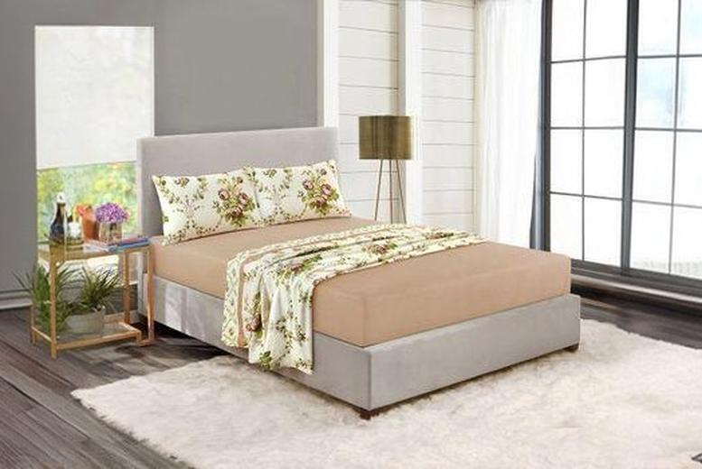 Olivia Floral Brushed Cotton Flannelette Bedding Set – Soft, Breathable, Machine Washable – Single, Double, King & Super King – Modern Floral Design |