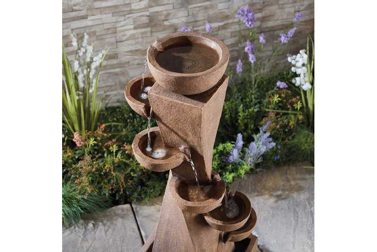 6 Tier Bowl Tower Water Feature – Elegant Garden Ornament 6 Tier Bowl Tower Water Feature – Elegant Garden Ornament
