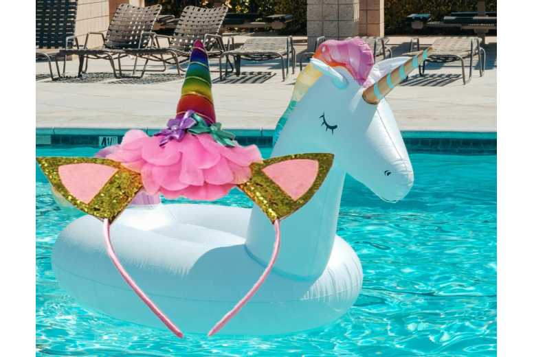 1 to 3 Unicorn Headbands, Silver Gold Rainbow, Glitter Horn, Cute | Wowcher 1 to 3 Unicorn Headbands, Silver Gold Rainbow, Glitter Horn, Cute | Wowcher