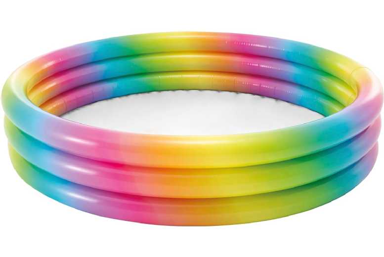 Intex Ombre 3-Ring Inflatable Kids Pool – Water Play, Quick Setup, 147 x 33cm, Age 3+ | Wowcher