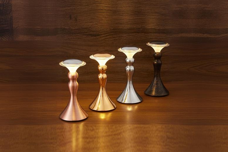 USB Rechargeable LED Vintage Table Lamp – Touch Control, Gooseneck, Industrial Style, 4 Colours | Wowcher