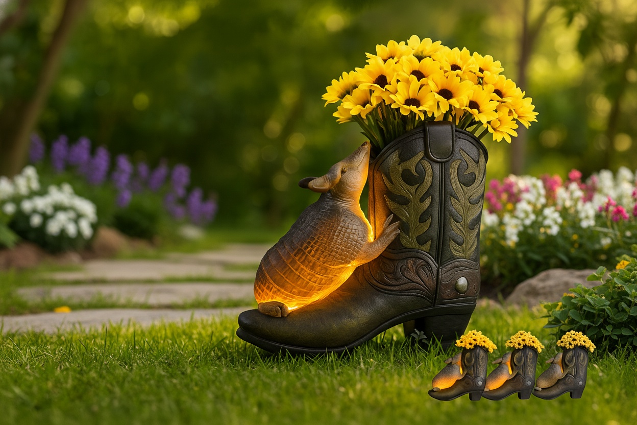 Solar-Powered Outdoor Planter & Garden Light – Weatherproof Resin, 19cm | Wowcher Solar-Powered Outdoor Planter & Garden Light – Weatherproof Resin, 19cm | Wowcher