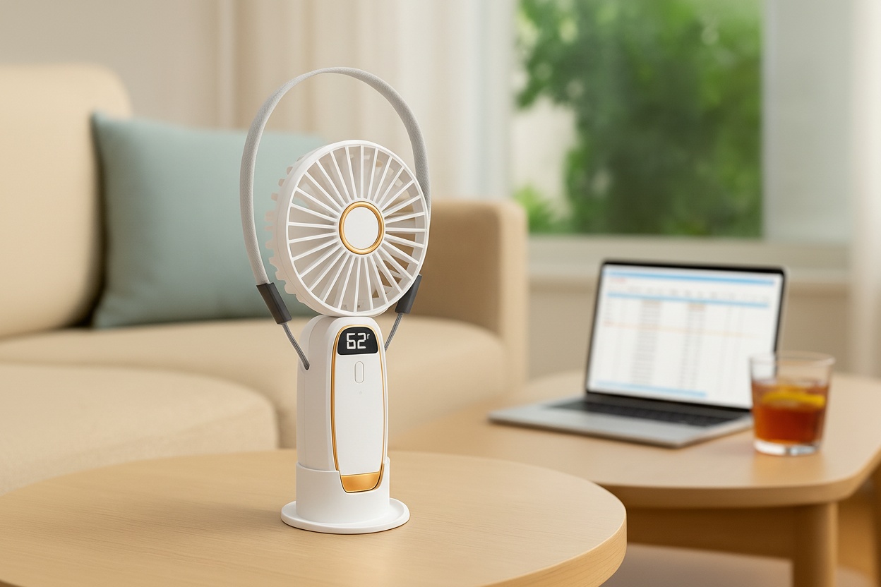 3-in-1 USB Foldable Mini Fan – 5-Speed Portable Cooling, Digital Display & Ultra-Quiet, Type-C Fast Charging | Wowcher 3-in-1 USB Foldable Mini Fan – 5-Speed Portable Cooling, Digital Display & Ultra-Quiet, Type-C Fast Charging | Wowcher