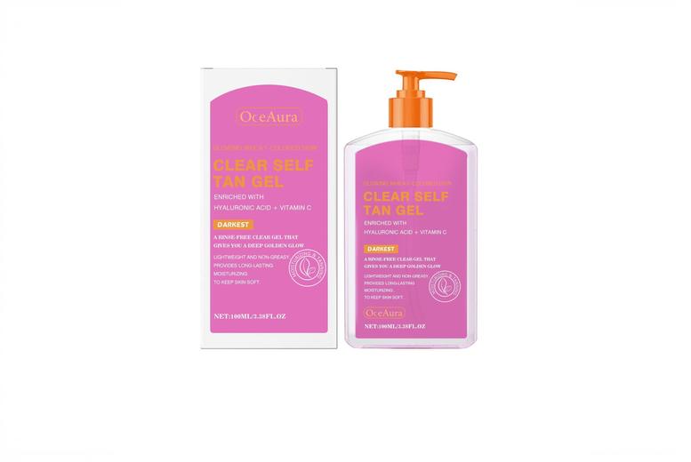 b.tan Clear Self Tan Gel with Hyaluronic Acid & Vitamin C – Streak-Free, Hydrating Glow for All Skin Types | Wowcher