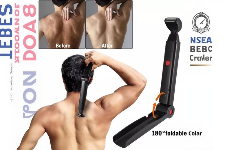 Men’s Electric Back Razor – Advanced Grooming Tool for Effortless Hair Removal | Wowcher Men’s Electric Back Razor – Advanced Grooming Tool for Effortless Hair Removal | Wowcher
