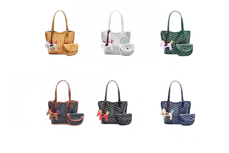 Navy Women’s Goyard- Vegan Leather Tote Bag & Wallet Set – Large Capacity, Waterproof, Minimalist Style | Wowcher Navy Women’s Goyard- Vegan Leather Tote Bag & Wallet Set – Large Capacity, Waterproof, Minimalist Style | Wowcher