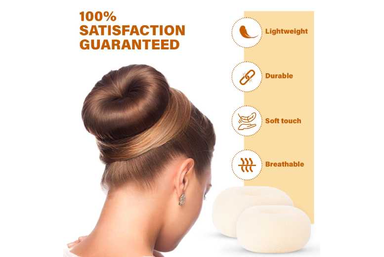 Miss Pouty Volumising Hair Styling Buns – For All Hair Types, Anti-Slip, Easy Updo | Wowcher