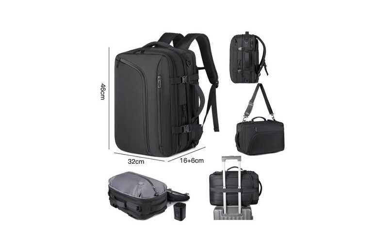 Durable Expandable Vacuum Compression Travel Backpack | Wowcher Durable Expandable Vacuum Compression Travel Backpack | Wowcher