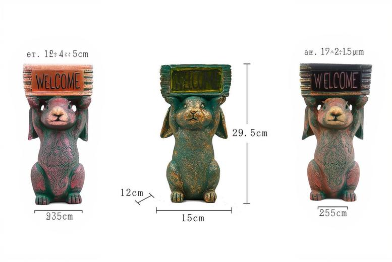 Weatherproof LED Outdoor Welcome Rabbit or Frog Wall Lantern | Wowcher