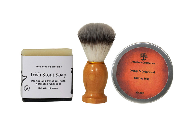 Men’s Premium Shaving Kit & Irish Stout Soap Set – Natural Grooming Essentials, Sensitive Skin, Gift-Ready | Wowcher