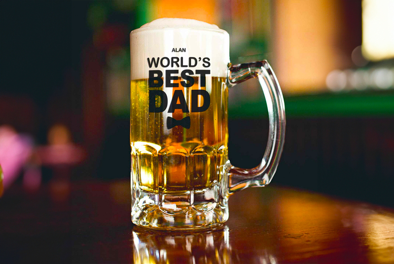 Beer & Snacks Hamper with a Personalised Pint Glass ! | Wowcher