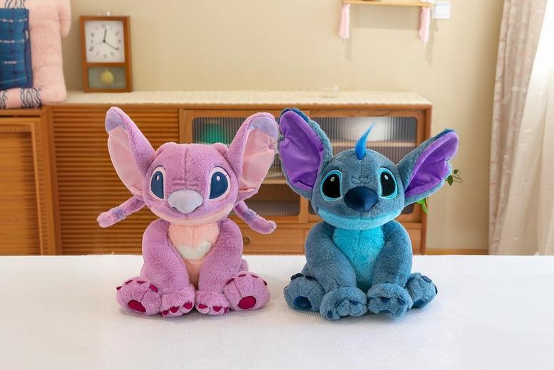 Stitch Cartoon Plush Toy – Soft Cuddly Character for Ages 3+ (Blue or Pink, Four Sizes) | Wowcher