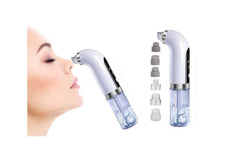 Microbubble Vacuum Facial Cleaner with Blue Light Sterilization | Wowcher Microbubble Vacuum Facial Cleaner with Blue Light Sterilization | Wowcher