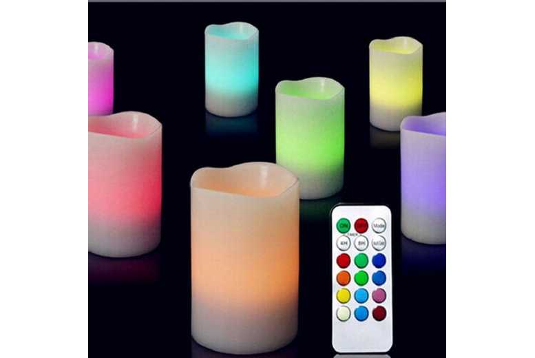 3-Pack LED Flameless Candles with Remote | Wowcher