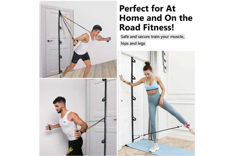 Fitness Resistance Band Door Anchor Strap – Home Gym Workout Accessory | Wowcher